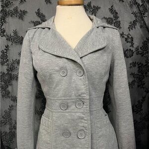 Forever 21 Light Gray Trench Coat